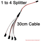 2Pin 3Pin 4Pin SM Splitter Connector 1 to 2 3 4 LED Connector JST Male Female Connector Wire Cable For WS2812 LED Strip Light