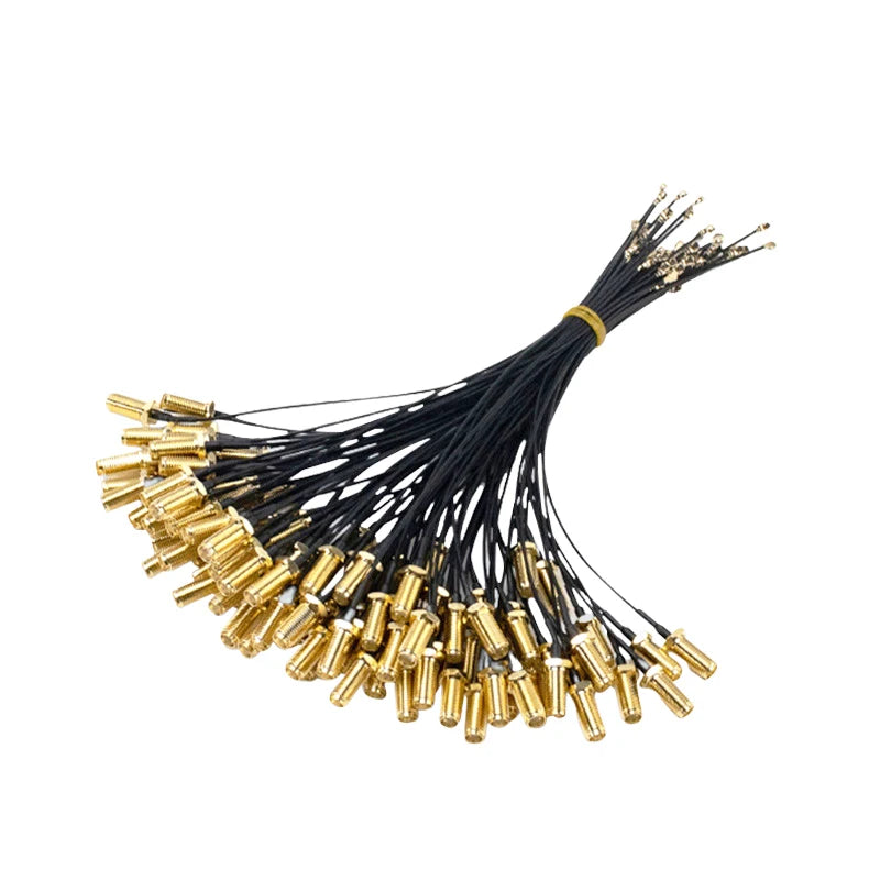 100PCS/Lot SMA Connector RP-SMA Female to UFL U.FL IPX IPEX-1 RF Coaxial Assembly RF 1.13 Pigtail Cable 5cm 15cm 30cm