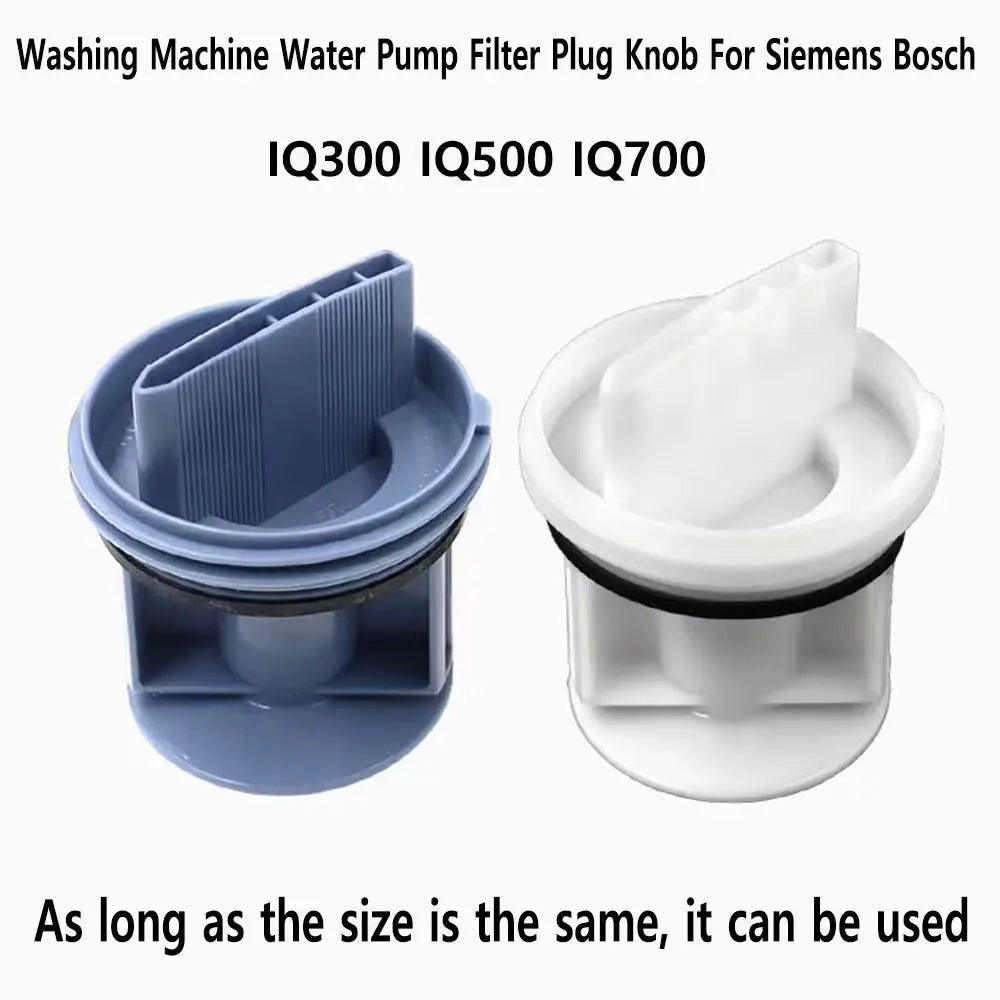 Washing Machine Water Pump Filter Plug Knob For Siemens Bosch IQ300 IQ500 IQ700 Drain Pump Filter Cover Drain Plug