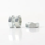 Hex Nut M8 M10 M12 M14 M16 Galvanized Carbon Steel Fine Thread Hexagon Nut Thin Nut Lighting Nut Pitch 0.75/1/1.25/1.5mm