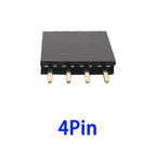 10Pcs2.54mm Pitch Single Row Female Pin Header Socket 2~40P PCB Board Connector Strip Gold Plated Pinheader Terminal for Arduino