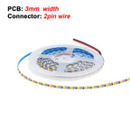 5V 2835 LED Strip Light Ultra Thin 3mm 5mm PCB 1 LED Cut 2835 120LEDs/m 8mm Flexible Tape IP21 Not Waterproof Warm Natural White