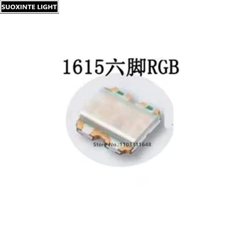 0603 RGB SMD LED, Common Anode/Cathode, 19-237/R6GHBHC 19-237B/R6GHBHC Full Color Lamp Beads 1.6*1.5MM