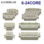 6/10/16/24 Core Heavy-duty Connector HDC-HE Male Connector Core and Female Connector Insert 16A 500V Aviation Plug Core