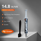 MJ-TECH Thermal Paste 12.4W 14.8W Performance Thermal Conductive Grease For CPU Cooler/Ventilador/GPU/PS5/Laptop/Game PC