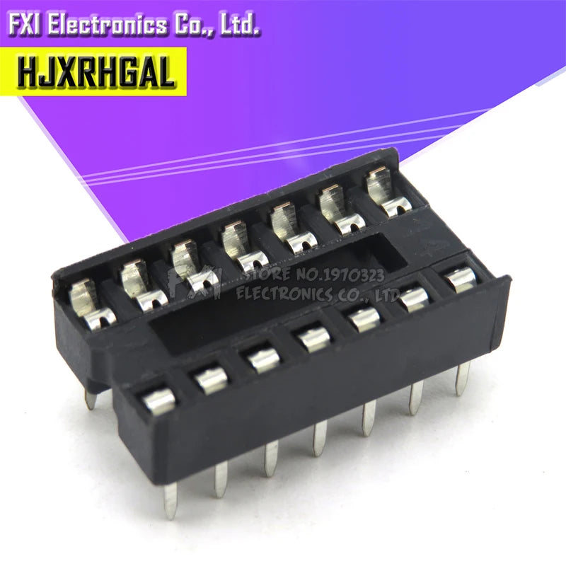 10PCS IC Sockets DIP6 DIP8 DIP14 DIP16 DIP18 DIP20 DIP28 DIP40 pins Connector DIP Socket 6 8 14 16 18 20 24 28 40 pin