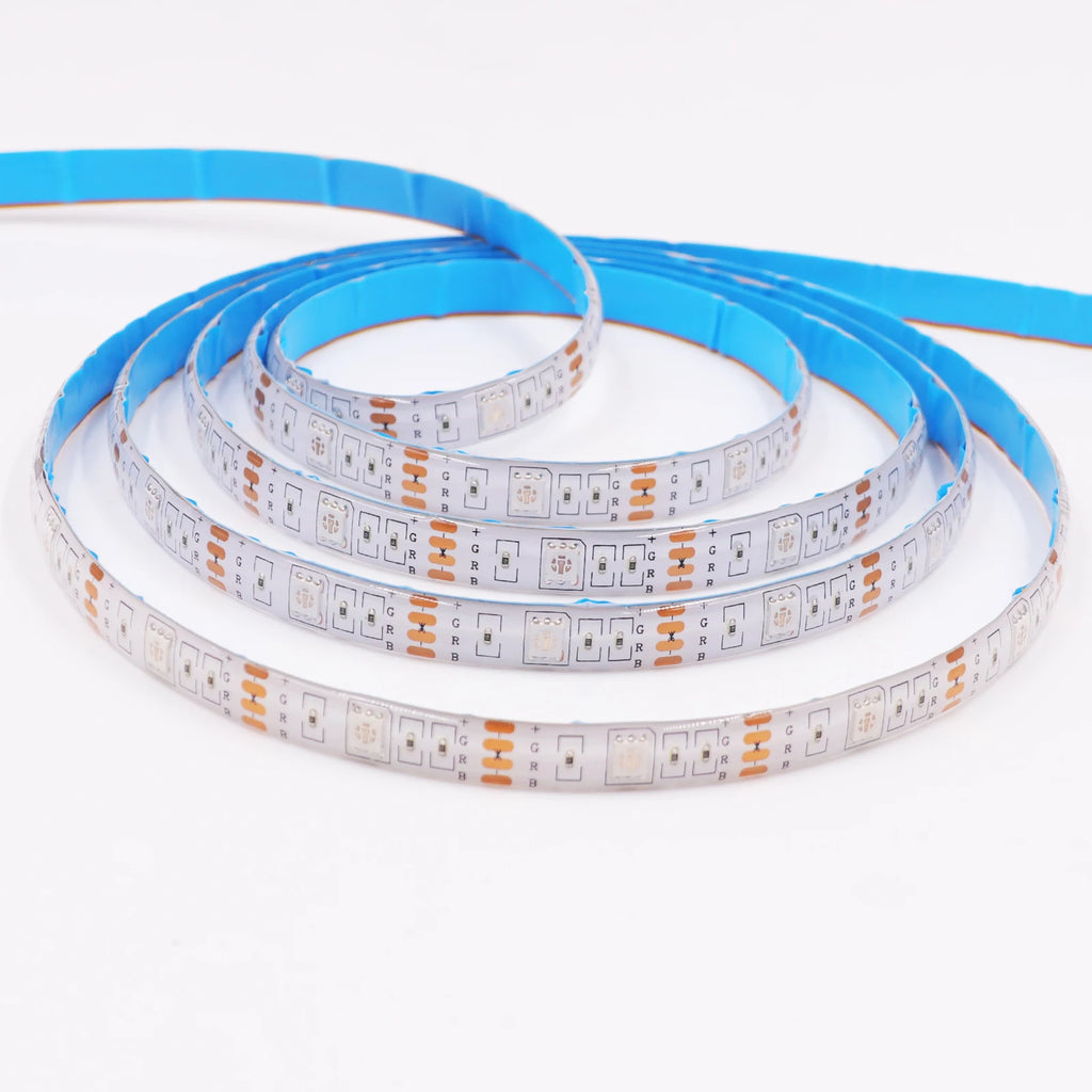 Smart 2IN1 USB LED Strip Lights RGB 5050 Remote Control Kit Flexible Ribbon LED Diode Tape Self-adhesive for TV Backlight