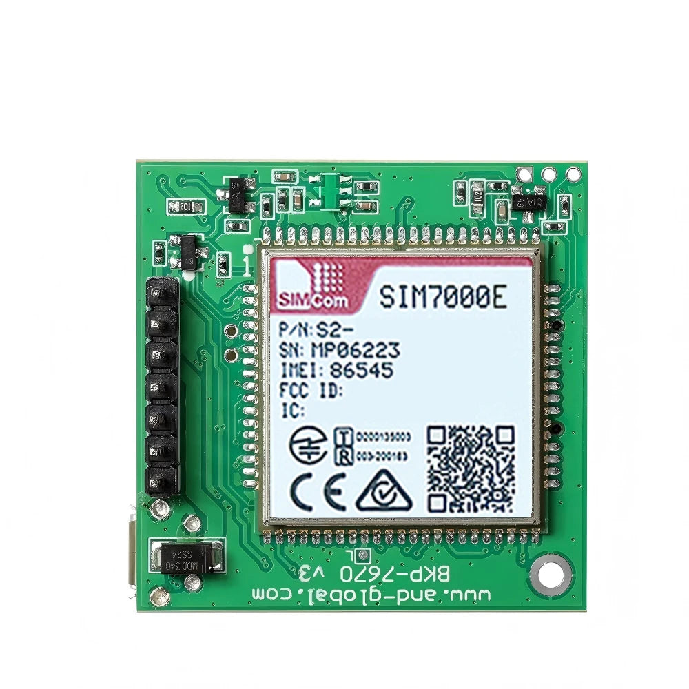 SIM7000E Push Nano Side Way SIM Slot Core Board SIMCOM LPWA+GSM+NBIOT+CATM+B31 Module Breakout kit for Europe/Middle East/Africa