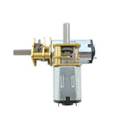 DC 3V/6V/12V N20 N30 Mini Metal Gear Motor Straight Output Shaft 15-1000RPM Slow Speed High Torque Worm All Metal Gearbox Motor
