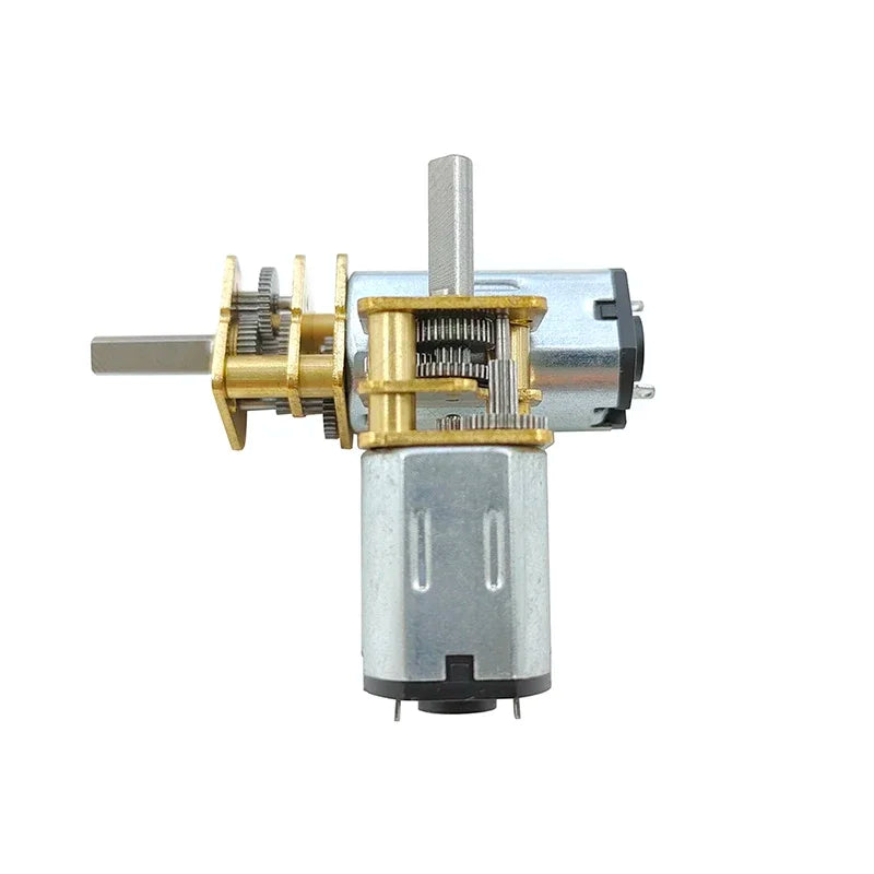 DC 3V/6V/12V N20 N30 Mini Metal Gear Motor Straight Output Shaft 15-1000RPM Slow Speed High Torque Worm All Metal Gearbox Motor