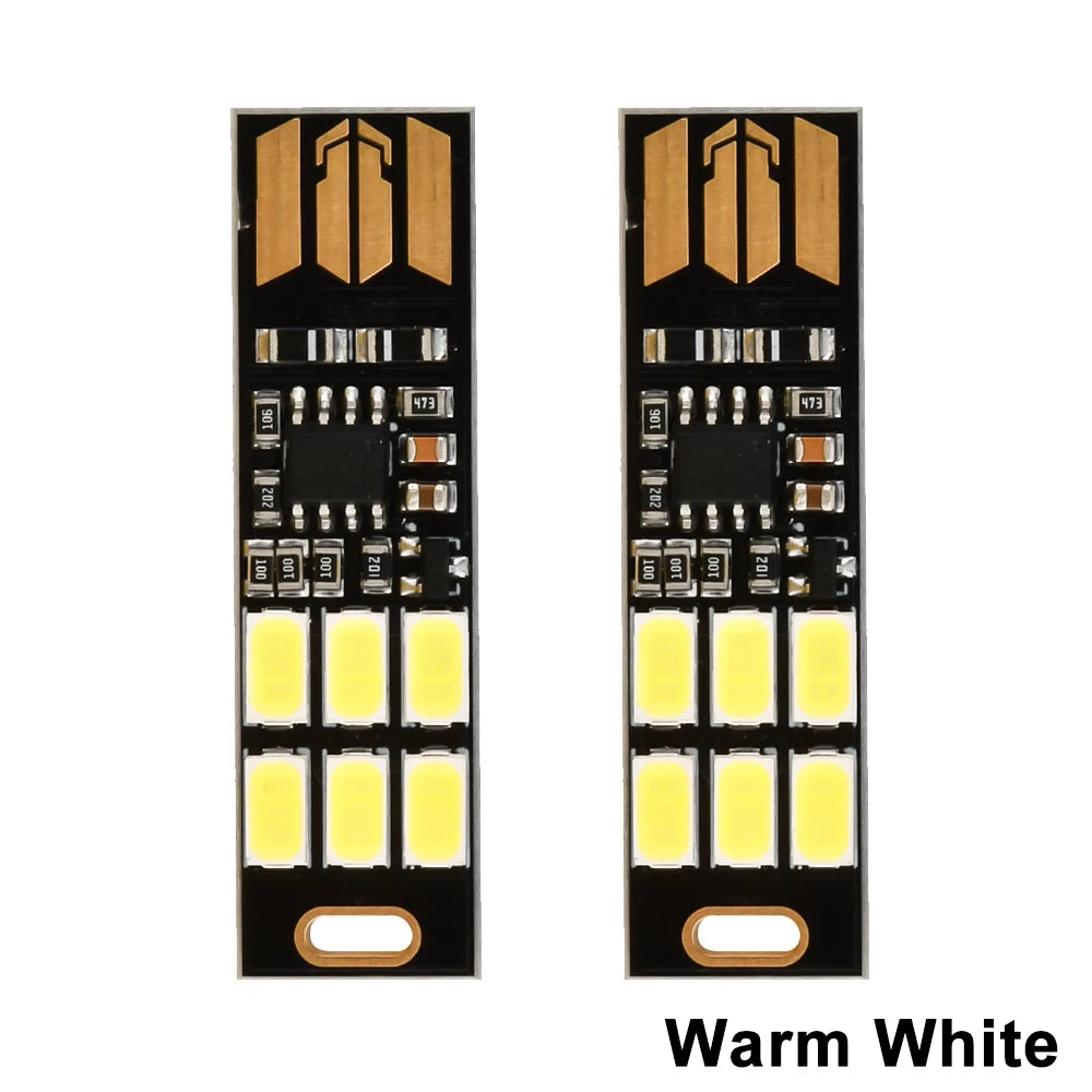 Mini USB LED Night Lamp Dimmable SMD 5730 USB Book Light Touch Control 6 leds Light For Laptop PC Book Reading Table Lamp