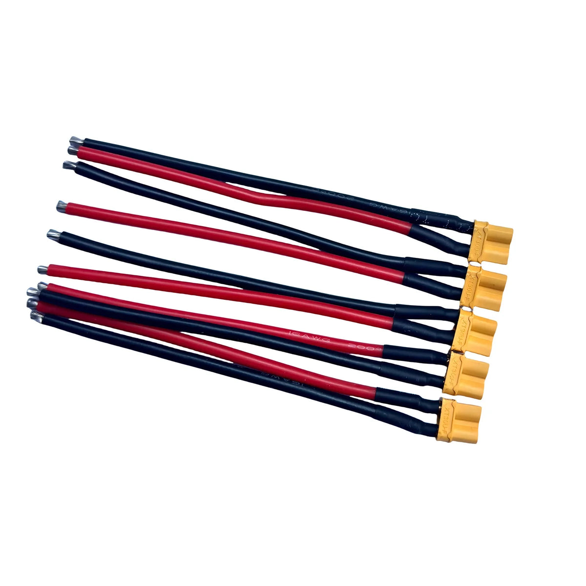 XT30U XT30 Plug Male and Female Connector with 100mm 16AWG Wire Cable for QuadcopterRC Fixed wing Lipo Battery FPV Drone charger