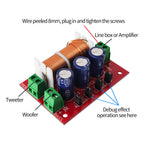 YLY-2088 Speaker Frequency Divider 400W 2 Way Crossover Filters Module Adjustable Full Range Treble Bass Welding Free