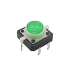 Tactile Push Button Switches 12x12x7.3mm 4 Pin Illuminated Tact Switch LED Light Button Reset Momentary Switches 12*12*7.3mm