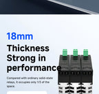 ENMG 18mm Ultra-Thin Solid State Relay Single-Phase 5-24VDC DC Control AC with Integrated Heat Sink for Electronics