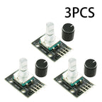 1-10PCS 360 Degree Rotary Encoder Module KY-040 Brick Sensor Development Board with Knob Cap Potentiometer KIT DIY for Arduino