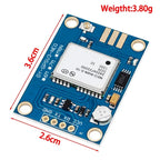 NEO-M8N GPS Module GPS+GLONASS Dual Mode 10Hz GPS Receiver Update with Ceramic Antenna for Drone RTK & Robotics NEO-6M neo M8N