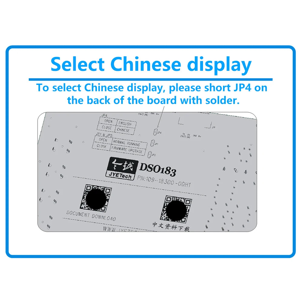 DSO183 Digital Oscilloscope Module DIY Loose Part Teaching Practical Training Electronic Production Kit DC 5V 0-500KHz Type C
