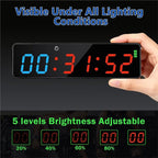 TFORU-Small Gym Timer Clock Rechargeable With Powerful Magnet Digital Fitness Clock With Countdown Countup Tabatas EMOM FGB