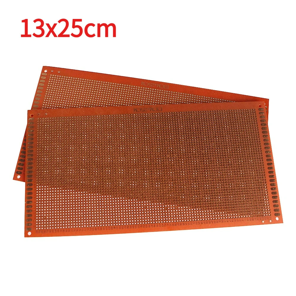 2PCS 10x15 10x22 12x18 13x25 15x18cm PCB Breadboard Protoboard Single-Side Universal Printed Circuit Boards Yellow DIY Soldering