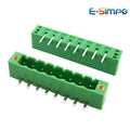 10pcs/5sets 5.08mm 0.2in Plug PCB Wire Terminal Block 2EDGKM 2EDGVM 2EDGRM-5.08mm Male Wafer 2-24P Female Socket MSTBV2.5-GF STF