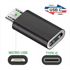 10-1Pcs Type C Male To Micro USB Female Adapter OTG Converter Micro-B To USB-C Connector Phone Charger Cable Adapter For Samsung