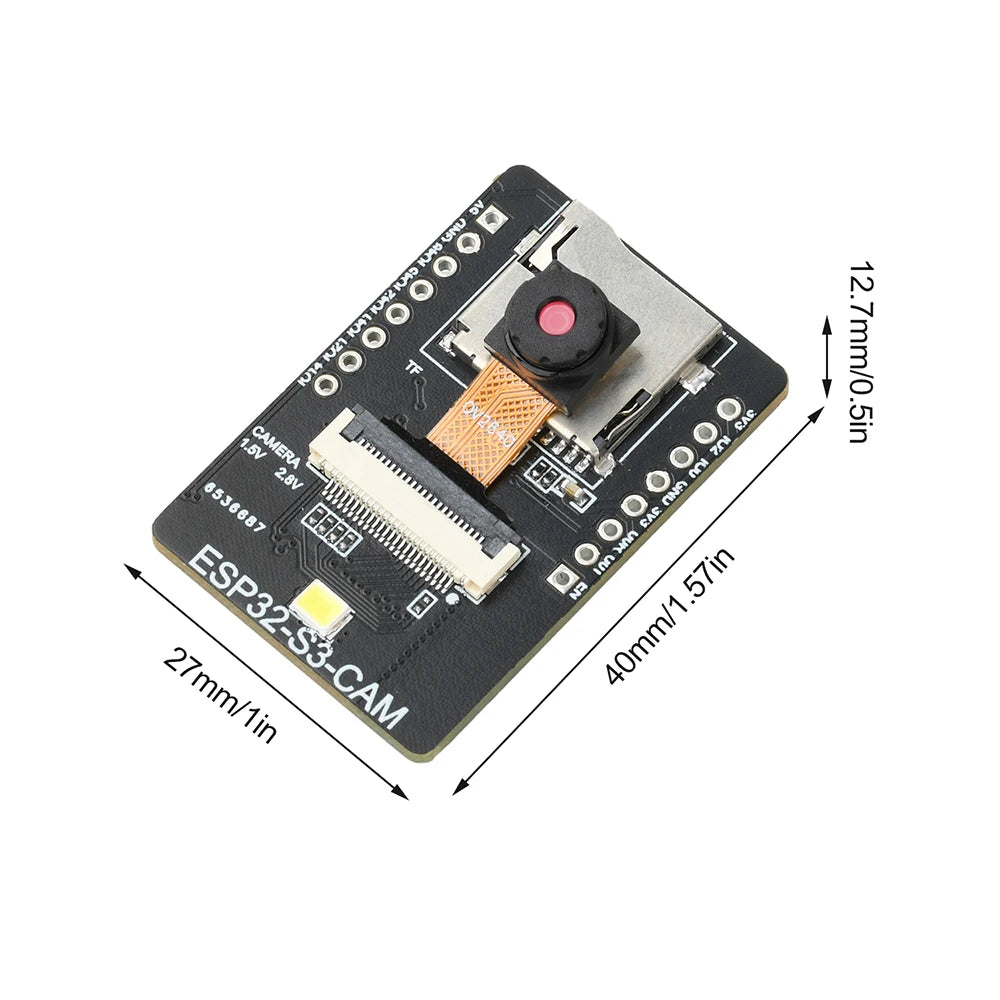 ESP32 S3 CAM WiFi BT Development Board With Visual Recognition Module Paired With OV2640 Camera Type C