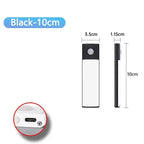 1Pc Cabinet Light USB Rechargeable Motion Sensor Ultra-thin Night Light For Home Corridor Stairs Kitchen Bedroom Wardrobe Indoo