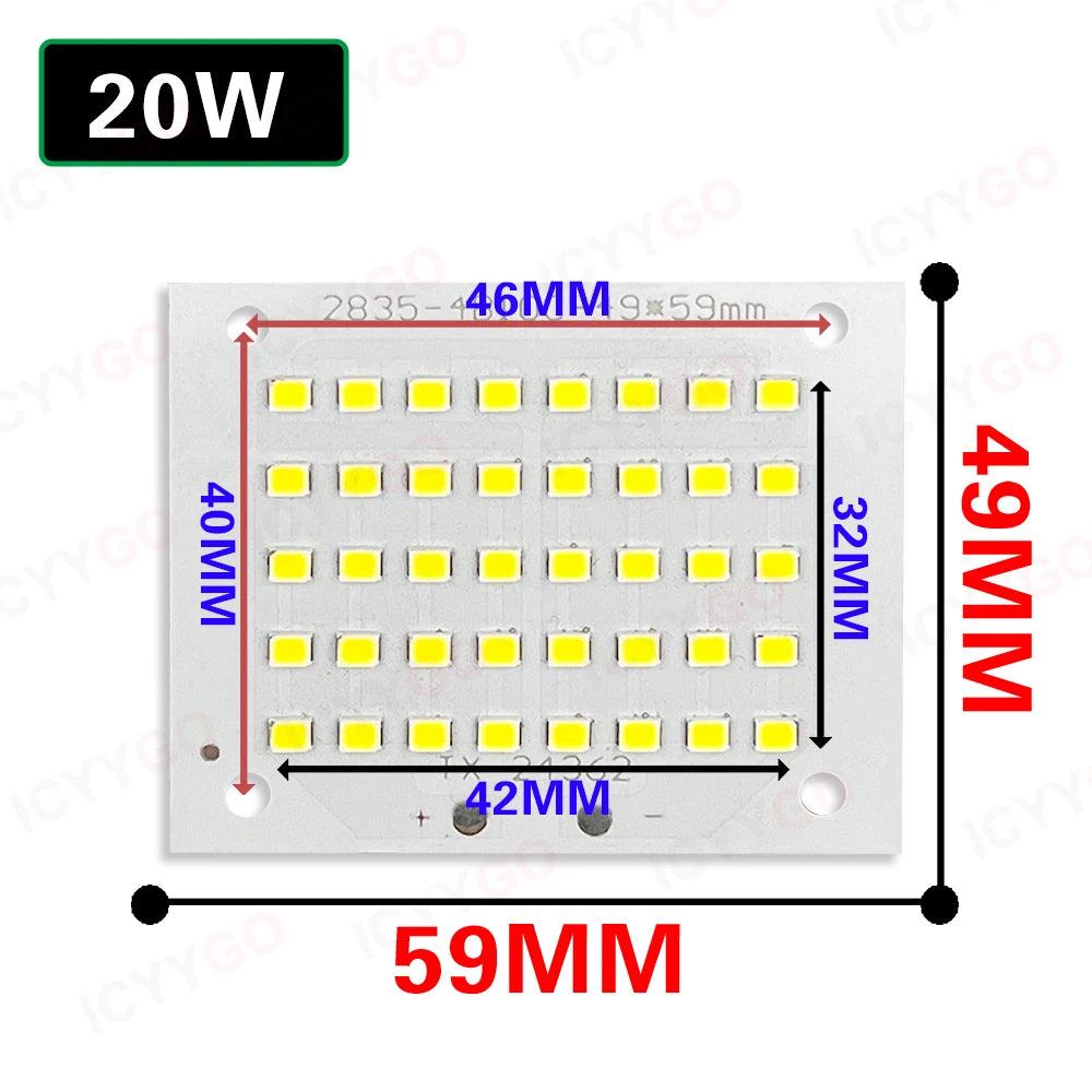 LED Chip 10W 20W 30W 50W 100W LED SMD 5730 Chip PCB DC30-32V LED COB Lamp Beads LED Flood Light Outdoor Lighting Spotlight DIY
