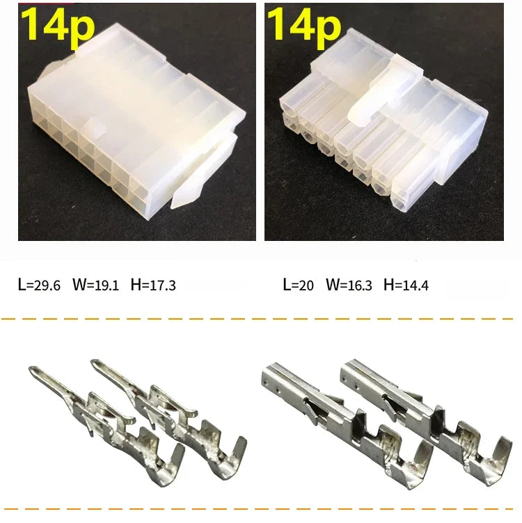 4.2mm/ batch 5557 / 5559 automobile harness connector 2-18/24 pin male and female terminal plug kit computer power cable