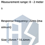 VL53L0X GY-53 Dual-Output ToF Distance Sensor - 3V-5VDC Serial/PWM Compatible for  Arduino