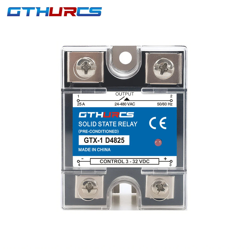 SSR 10A 25A 40A 60A 80A 100A 120A high quality Single Phase Solid State Relay DC Control AC 3-32V Control 220V 10DA 25DA 40DA