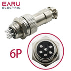 GX12 GX16 GX20 Aviation Connector Plug Socket Circular Connector 2 3 4 5 6 7 8 9 10 12 Pin 12/16/19mm Cable Wire Male Female