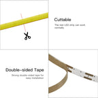 Ultimate Thin 2mm COB LED Strip Light for DIY Craft Cabinet Shelf 12V Filament Warm Cool White Flexible Linear Tape Lights Bar