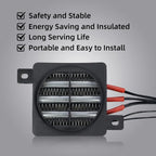 12V 24V 48V 110V 220V PTC Heater 50~400W Ceramic Thermostatic Insulated Heater With Fan Pet Insulation Incubator Electric Heater