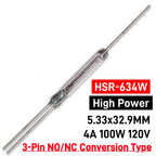 High Power SPDT Reed Switch 3 Pin 120V 127V 220V 230V 250V 400V 500V Voltage Normally Open/Closed NO/NC Magnetic Contact Sensor