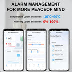 Tuya WIFI Temperature and Humidity Sensor Hygrometer Thermometer with/No LCD Display Indoor Support Alexa Google Assistant