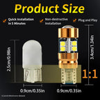 2/6/10PCS LED Signal Light Bulb Package 3030 12V 24V DC Orange Amber 158 175 Position 2821 Parking 2827 2525 T10 Car Truck Bulbs