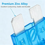 30-200PCS 15A Standard Blade Fuses Kit Automotive Car Fuse Truck ATC/ATO Assortment for RV Boat Trailer