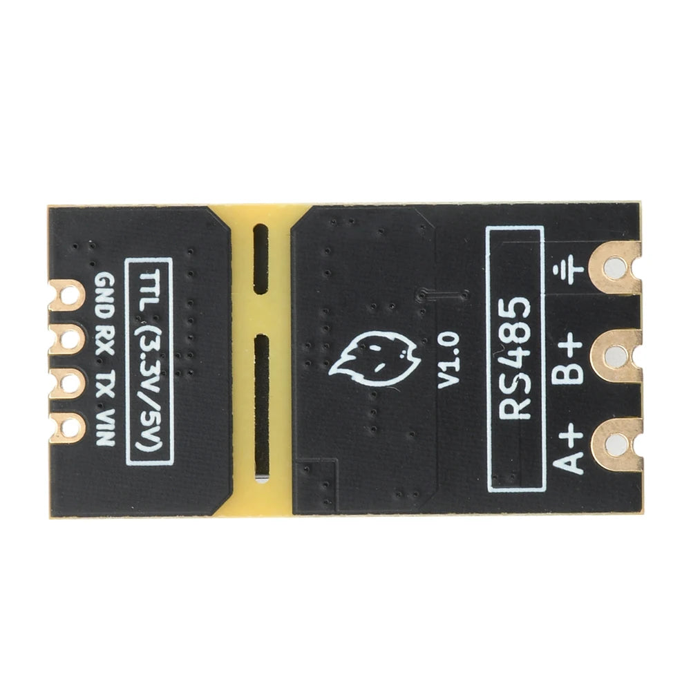 DC 3.3V/5V Isolated TTL-to-RS485 Level Converter Module; High-Speed 2Mbps Serial Port Auto-Negotiation Module