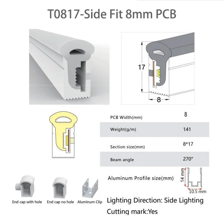 WS2812B WS2815 Neon Silica Gel Tube IP67 Waterproof Outdoor For WS2811 WS2813 SK6812 5050 Addressable RGB LED Strip
