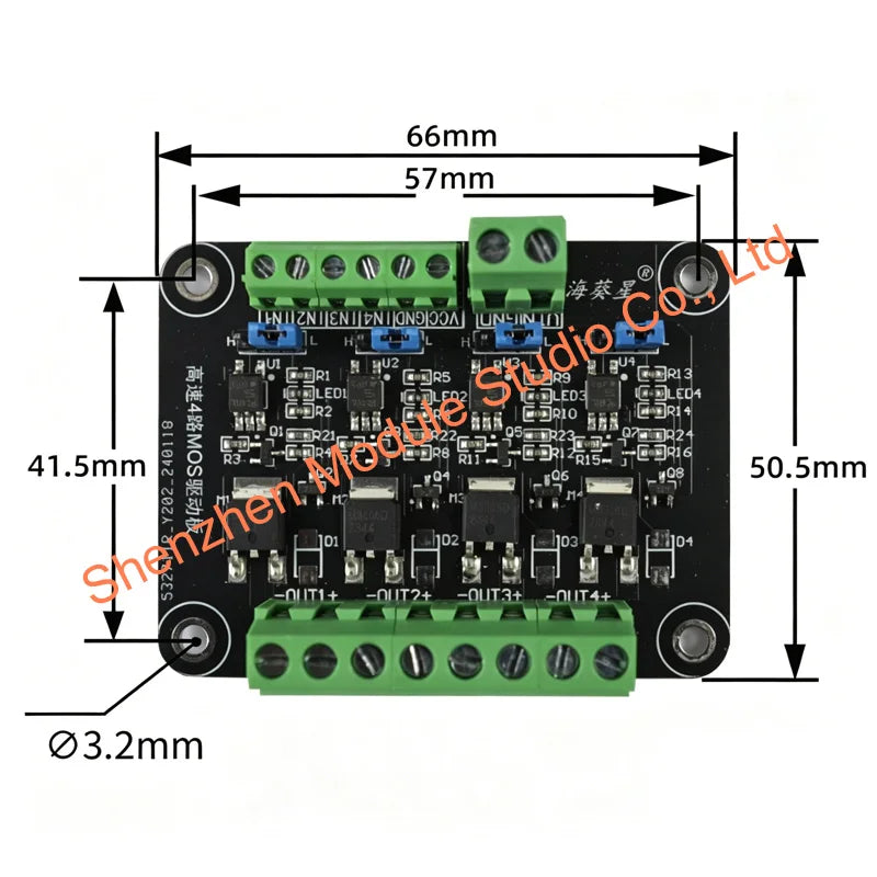 High-Speed 4-Channel N-Channel MOSFET Module Optocoupler Isolated Signal Amplification Control Board for PLC  Microcontrollers