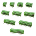 5/10Pcs KF128 2.54mm PCB Mini Screw Terminal Block Connector KF128-2.54 2/3/4/5/6/7/8/9/10/12/14/16Pin 150V 6A for 26-18AWG Cabl