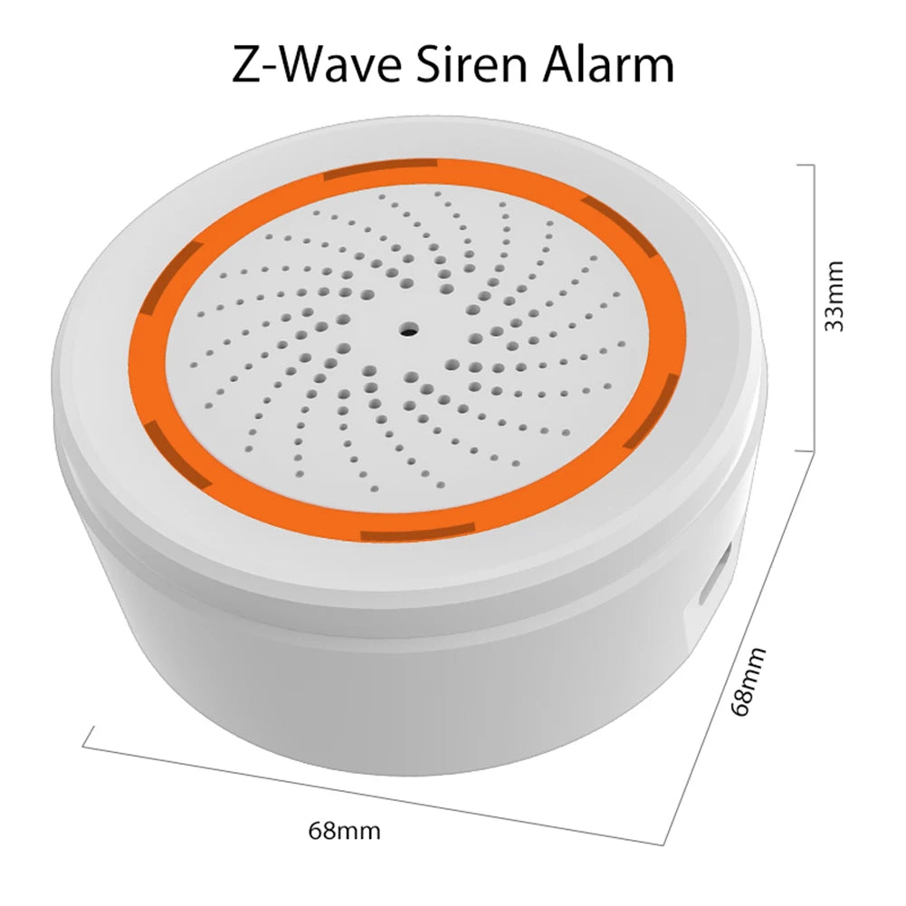 Tuya Zigbee Sound Light Sensor Smart Alarm Siren 90dB App Remote Control Home Security Protection System Siren Alarm