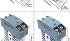 SSR Solid State Relay 10A 25A 40A 60A 80A 100A 120A DIN Rail Single Phase Relay With Heat Sink DC To AC DC To DC AC To AC