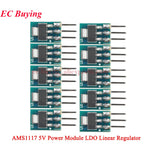 100Pcs/1pc AMS1117 3.3V 5V Power Supply Module AMS1117-3.3 AMS1117-5.0 LDO Linear Voltage Regulator Board 800mA PCB