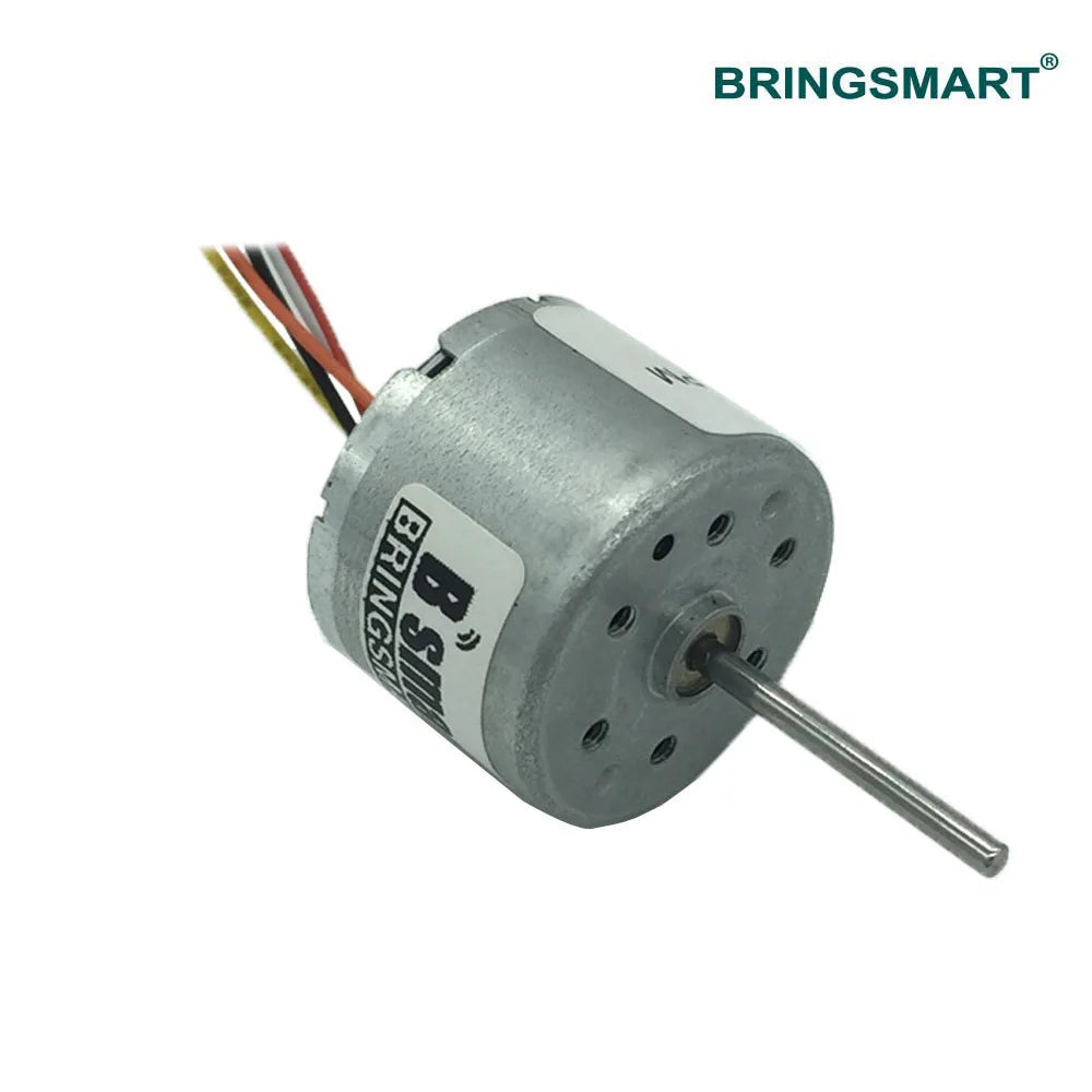 Bringsmart BLDC Motor R2418 High Speed Electric Machine 8700rpm 24V PWM Speed Adjusting CW/CCW Brushless DC Motor Customized