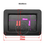 2pcs 32x58mm/36x86mm/50x65mm/59x69mm/60x85mm Square Speaker Passive Radiator Auxiliary Bass Woofer Rubber Vibration Plate