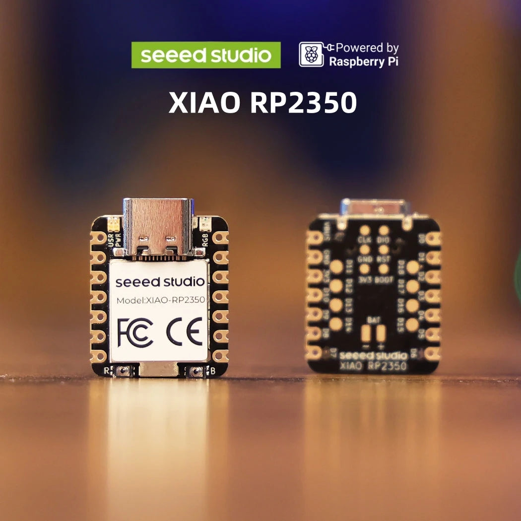 Raspberry Pi Pico 2 - Seeed XIAO RP2040, RP2350 MicroPython-Ready, 520kB SRAM, 19 GPIOs, 27μA, Onboard RGB LED