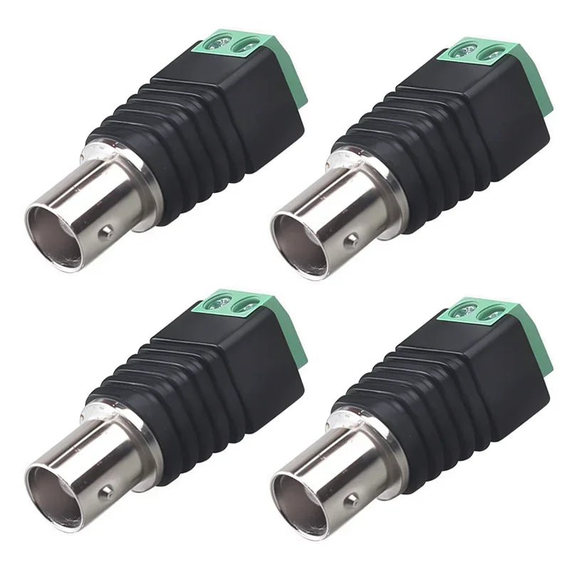 4/10Pcs BNC Male Female Q9 Plug Socket Adapter Connector with Screw Terminal for Audio Video CCTV Surveillance Camera